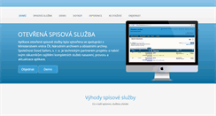 Desktop Screenshot of mojespisovka.cz